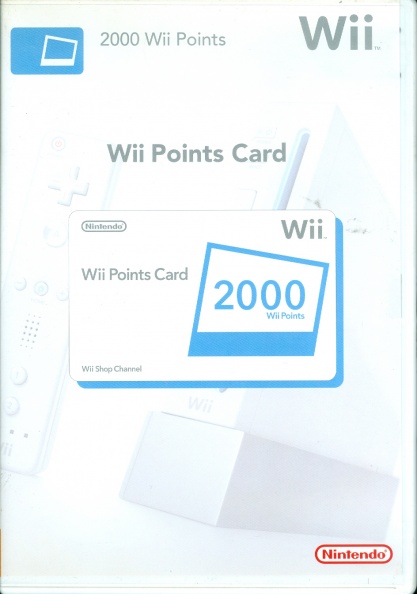 Wii point card 2000